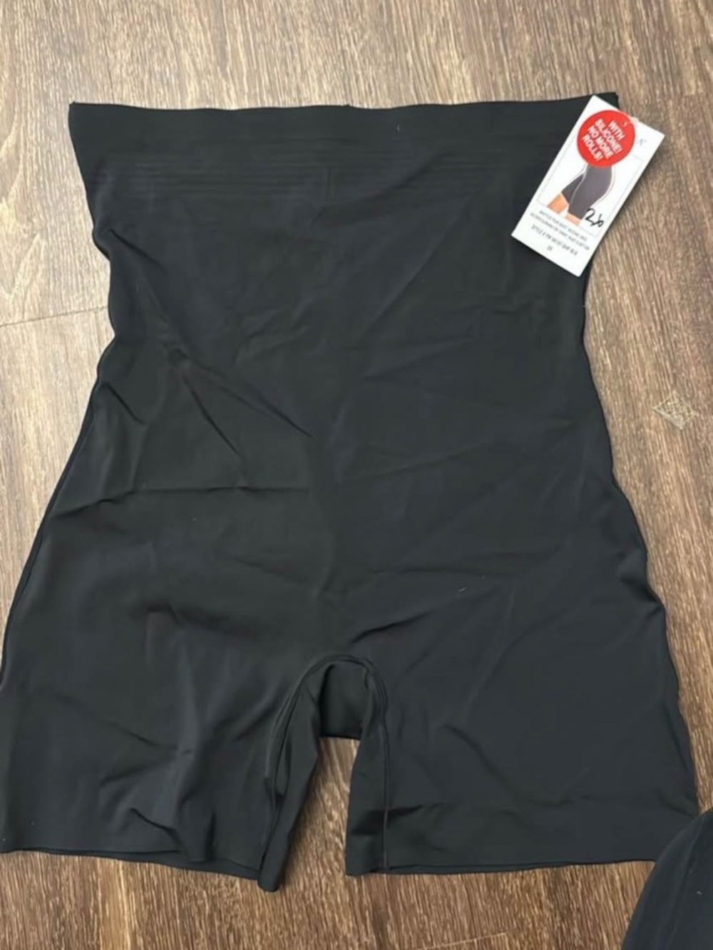 High-Waist Black Shapewear Shorts